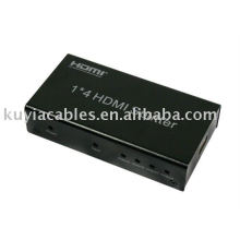 1x4 HDMI Audio/Video Splitter/4 Port HDMI Splitter High Def - 1.3 - 1080P - DTS 7.1